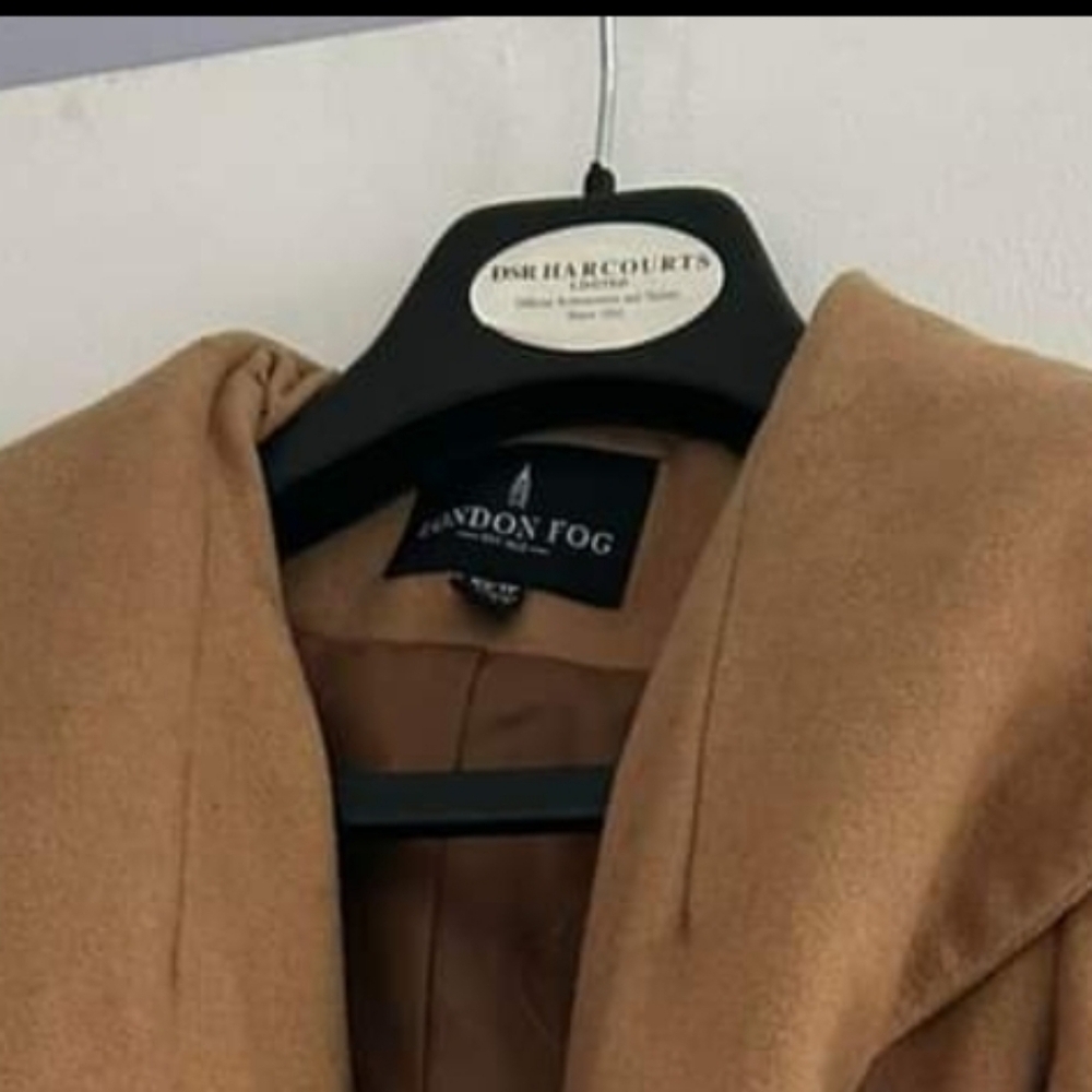 Camel Long Button-up Coat London Fog Xs - Picture 5 of 5